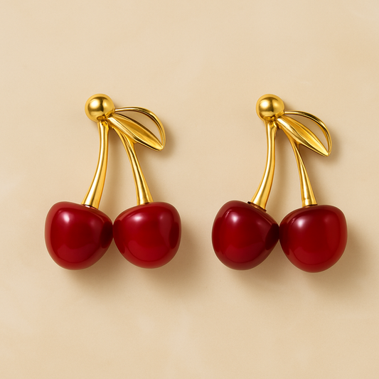 Lady Cherry Drop Earrings