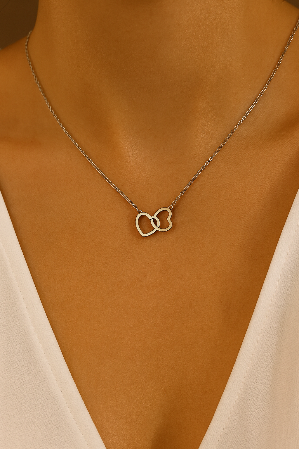 Heart Style 18K Gold Plated Plating Necklace