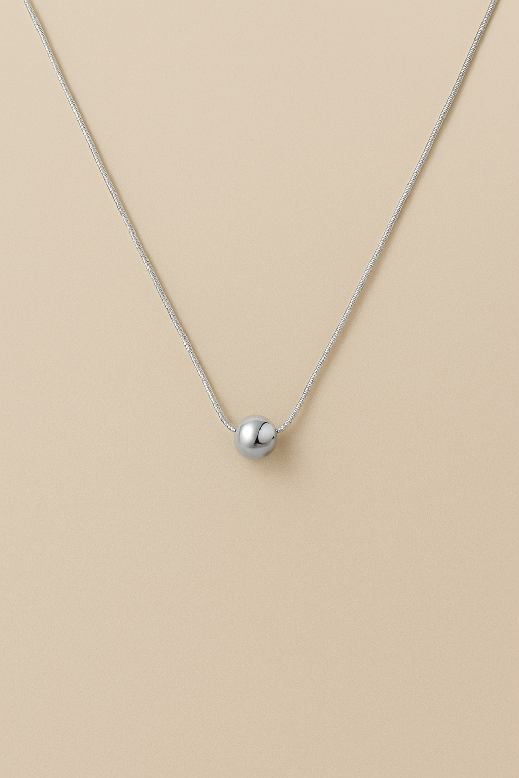 Simple Style Solid Color 304 Stainless Steel PVD Coated Necklace