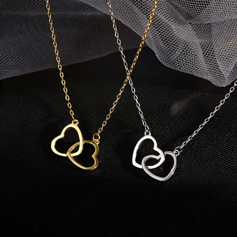Heart Style 18K Gold Plated Plating Necklace