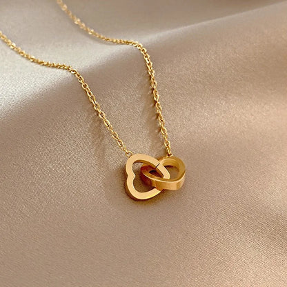 Heart Style 18K Gold Plated Plating Necklace